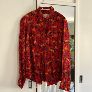 Size 10 silk „collection“ shirt by JCrew